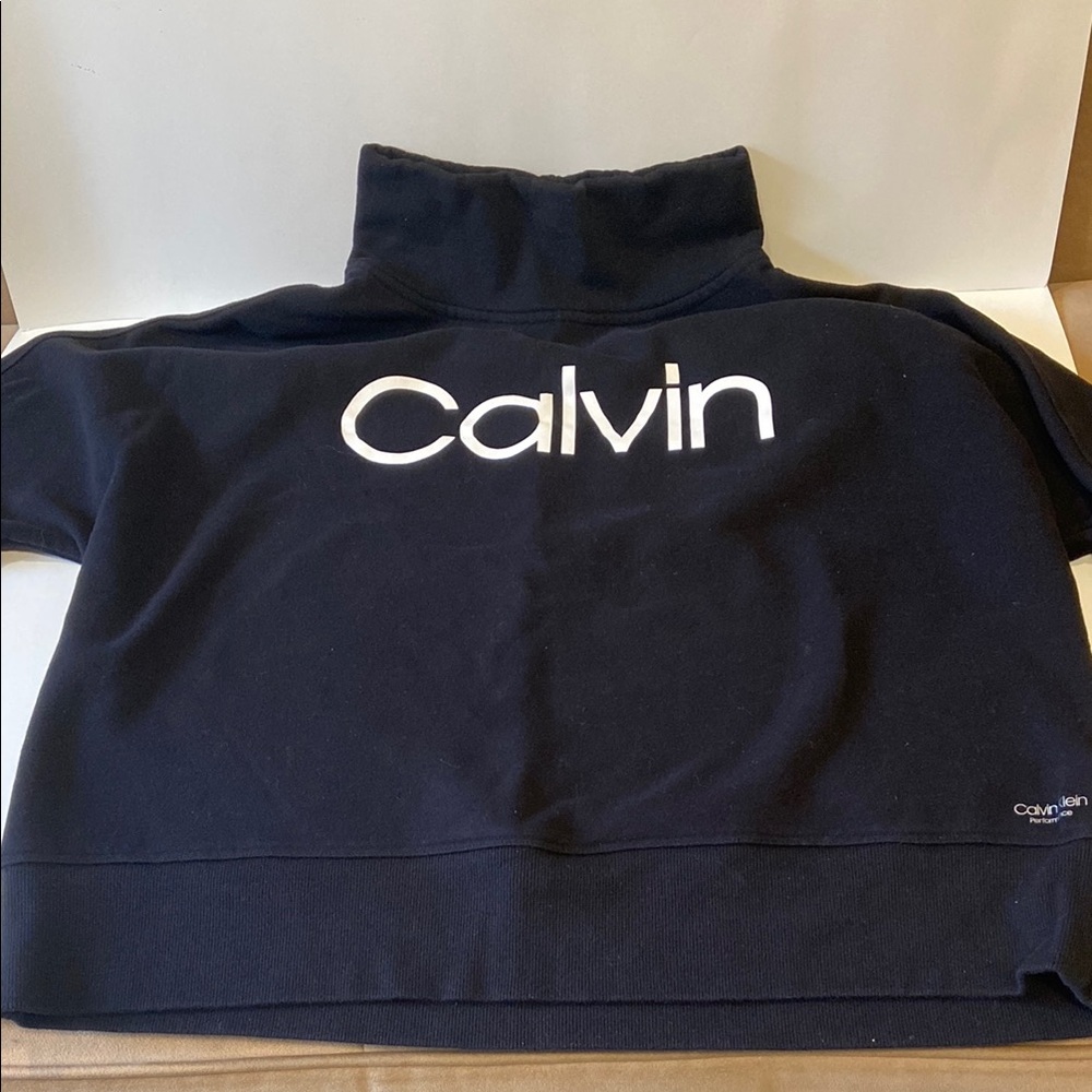 Calvin Klein Black mock turtle Neck Sweater